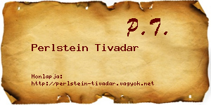 Perlstein Tivadar névjegykártya